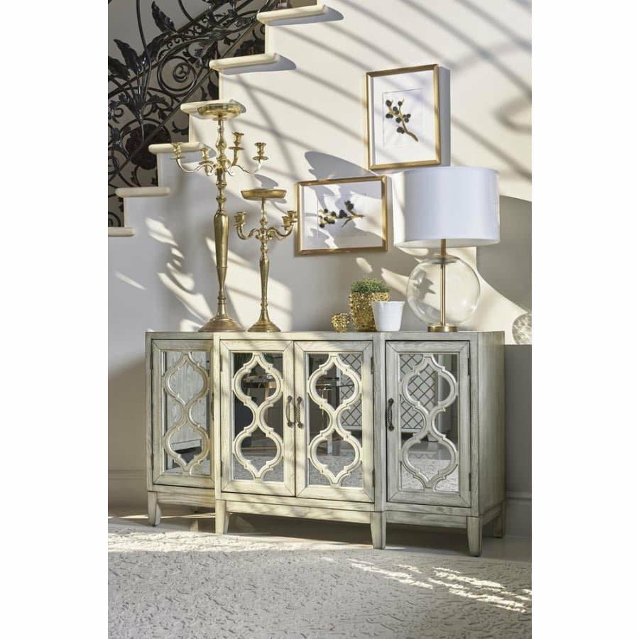 4-Door Accent Cabinet in Antique White - HER Home Design Boutique